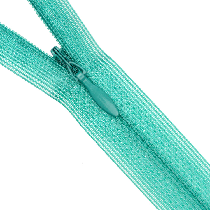 YKK INVISIBLE MESH ZIP COL 332 BRIGHT JADE