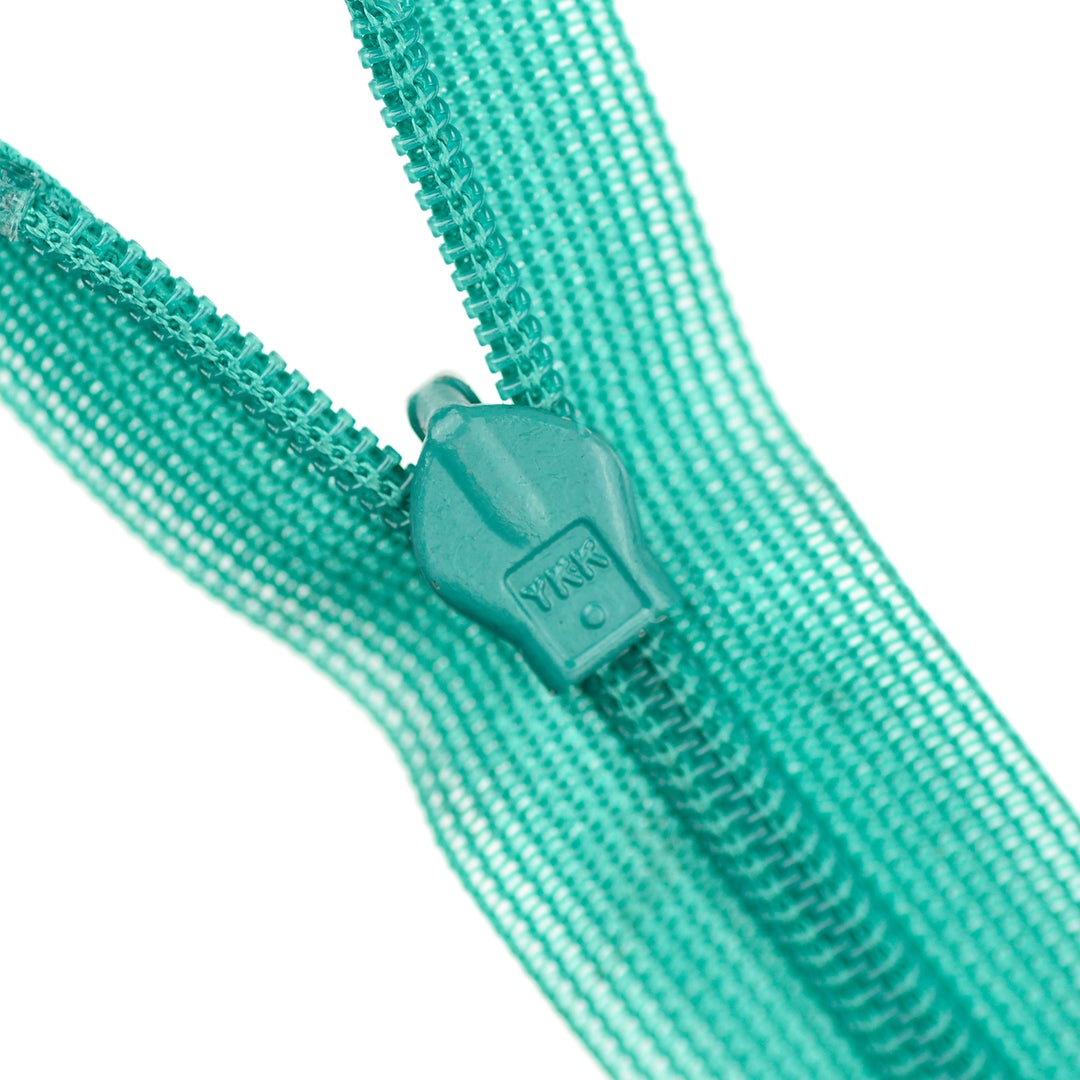 YKK INVISIBLE MESH ZIP COL 332 BRIGHT JADE