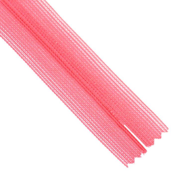 YKK INVISIBLE MESH ZIP COL 341 SHOCKING PINK