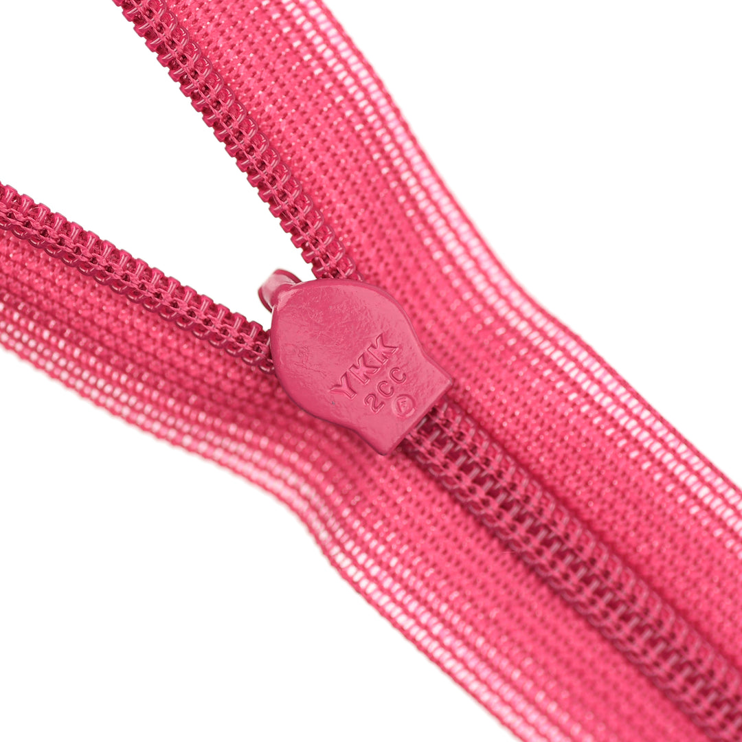 YKK INVISIBLE MESH ZIP COL 354 FUSCHIA