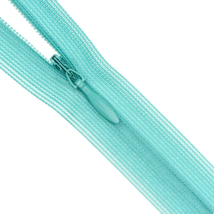 YKK INVISIBLE MESH ZIP COL 359 FIJI BLUE