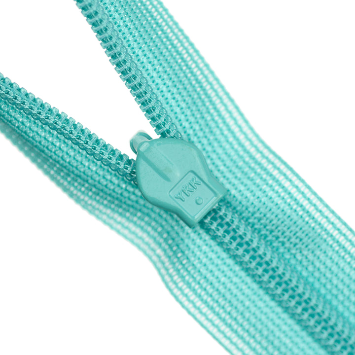 YKK INVISIBLE MESH ZIP COL 359 FIJI BLUE