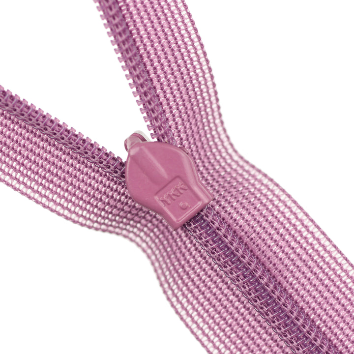 YKK INVISIBLE MESH ZIP COL 376 ORCHID