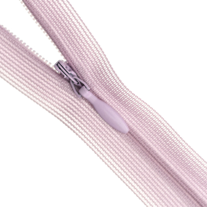 YKK INVISIBLE MESH ZIP COL 378 MAUVE