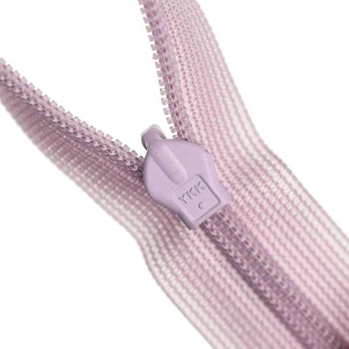 YKK INVISIBLE MESH ZIP COL 378 MAUVE