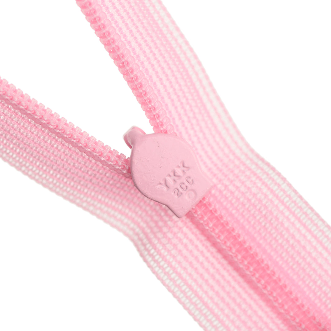 YKK INVISIBLE MESH ZIP COL 513 CANDY PINK
