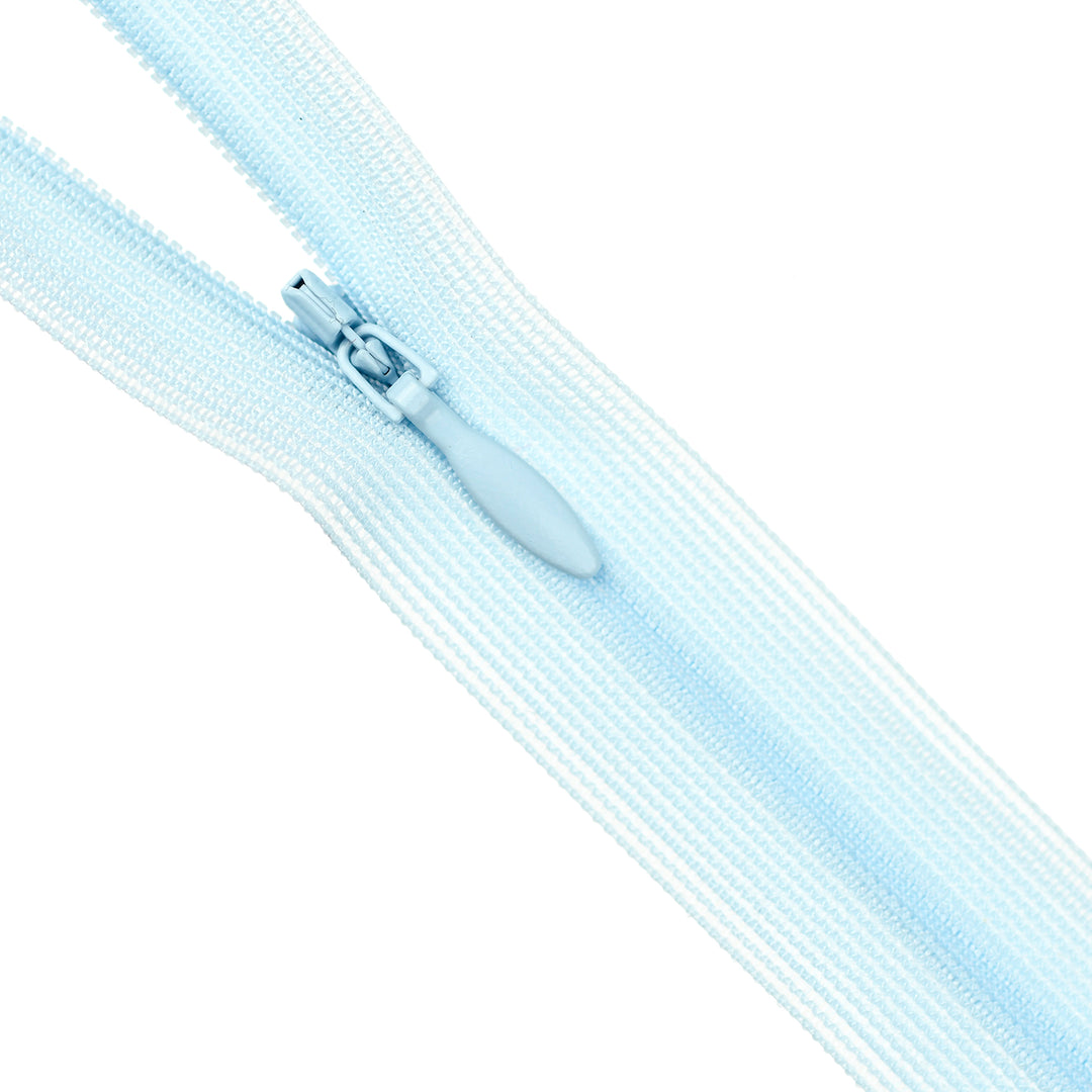 YKK INVISIBLE MESH ZIP COL 542 BABY BLUE