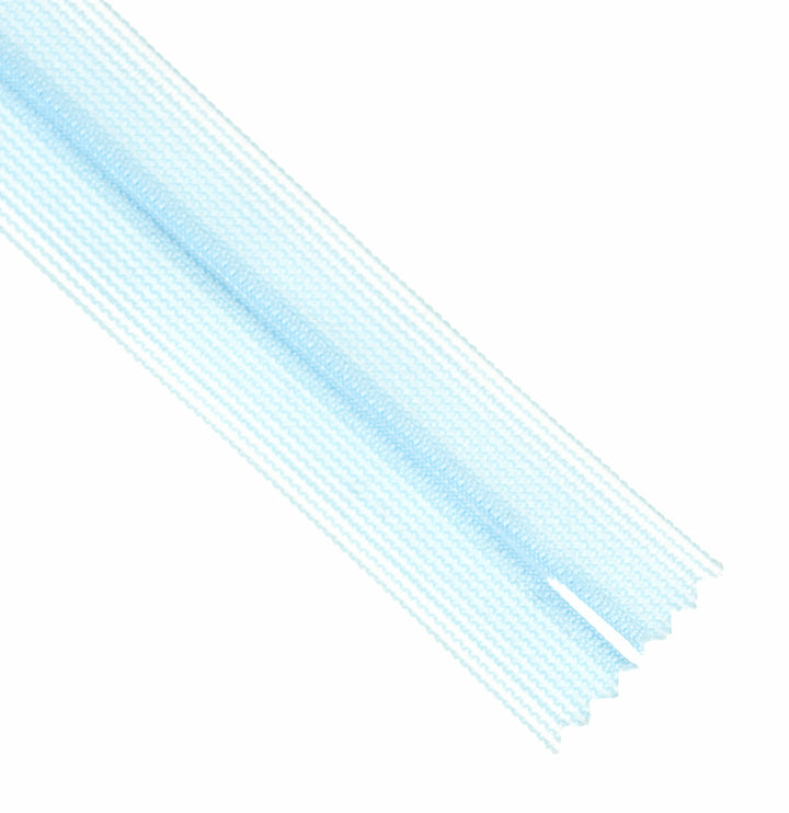 YKK INVISIBLE MESH ZIP COL 542 BABY BLUE