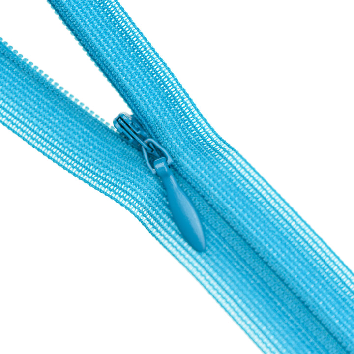 YKK INVISIBLE MESH ZIP COL 549 AZURE