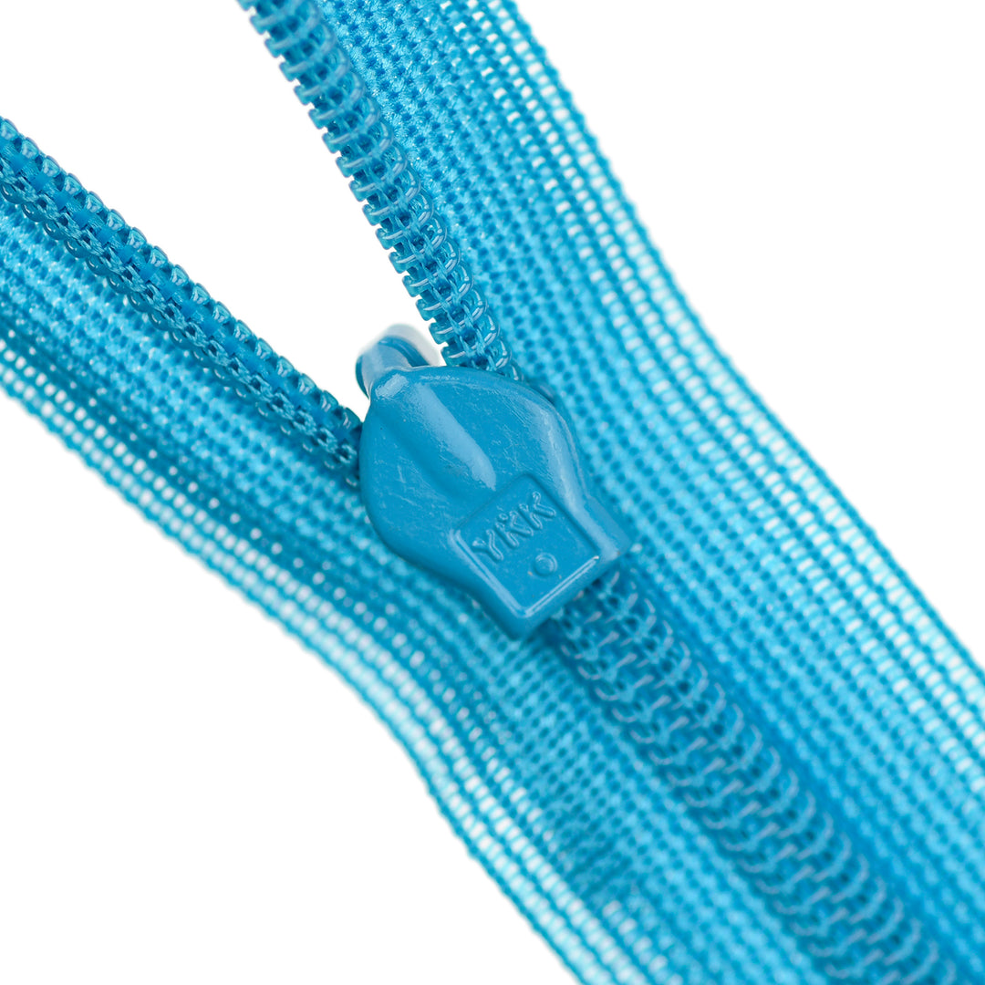 YKK INVISIBLE MESH ZIP COL 549 AZURE