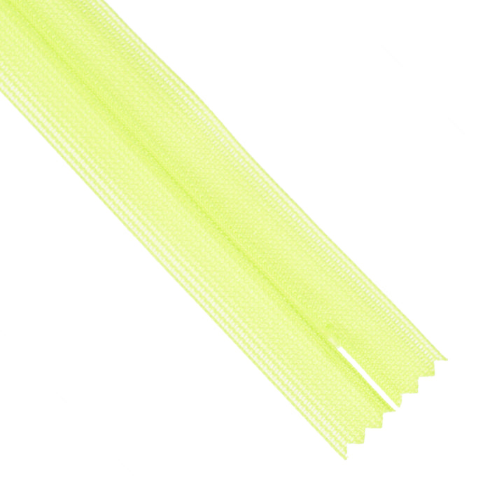 YKK INVISIBLE MESH ZIP COL 804 NEON GREEN