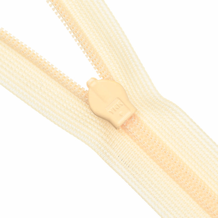 YKK INVISIBLE MESH ZIP COL 805 RICH CREAM