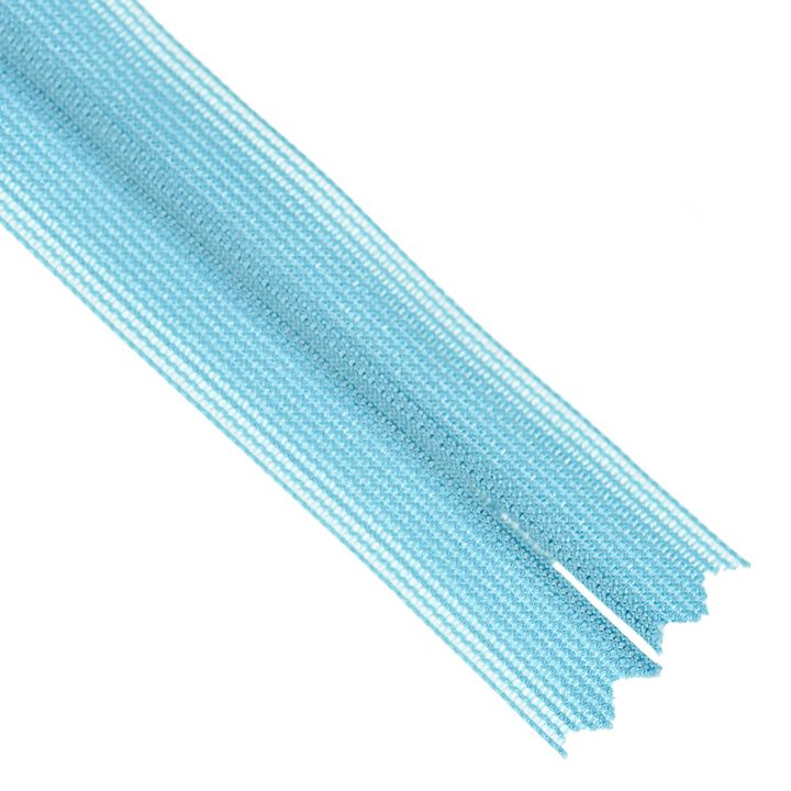 YKK INVISIBLE MESH ZIP COL 834 DUSTY AQUA