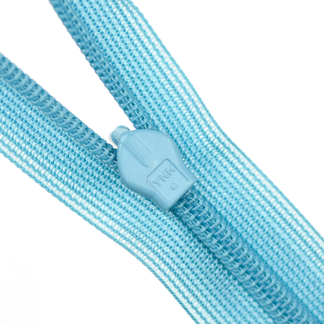 YKK INVISIBLE MESH ZIP COL 834 DUSTY AQUA