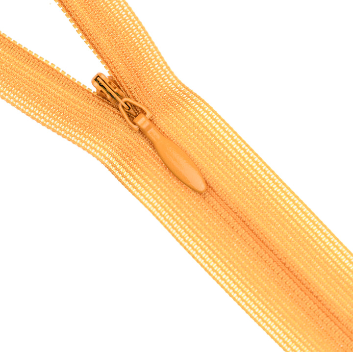 YKK INVISIBLE MESH ZIP COL 847 SAFFRON
