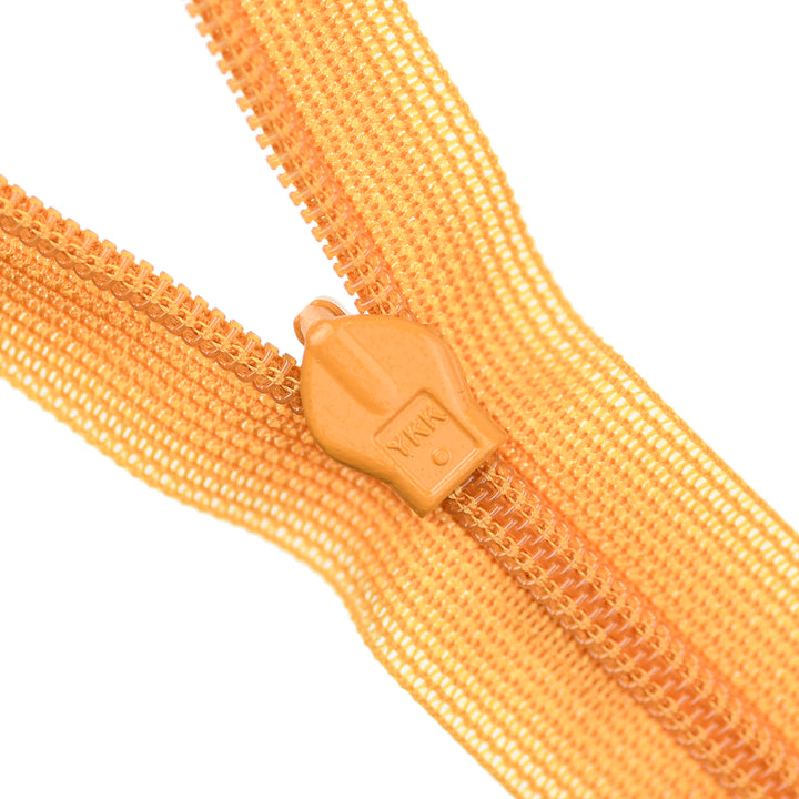 YKK INVISIBLE MESH ZIP COL 847 SAFFRON