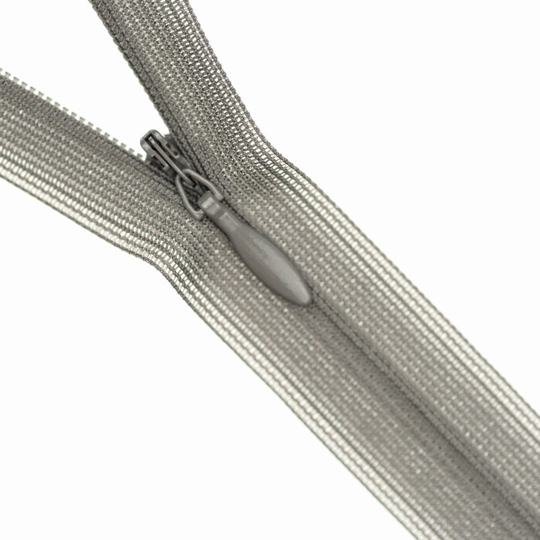YKK INVISIBLE MESH ZIP COL 860 ELEPHANT GREY