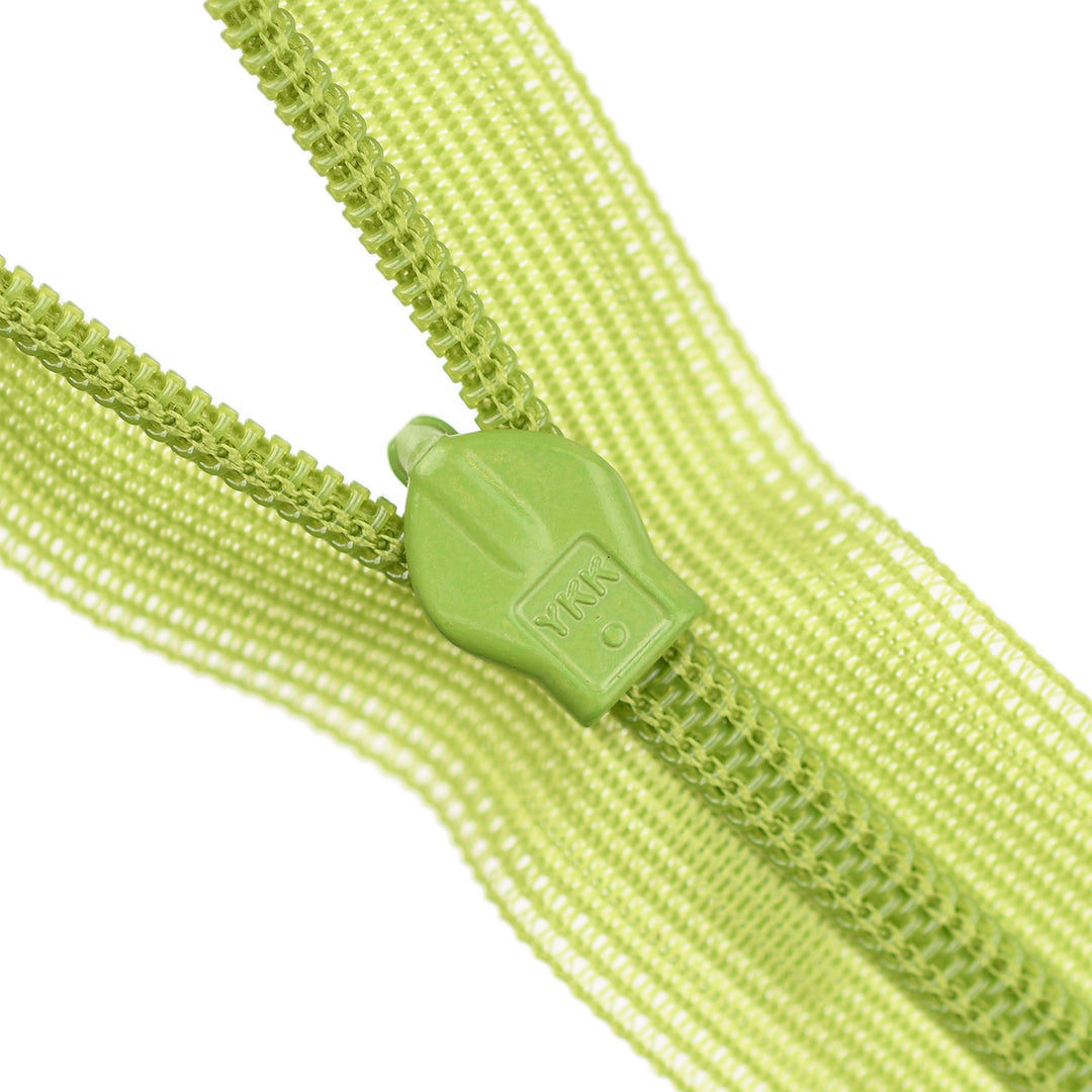 YKK INVISIBLE MESH ZIP COL 875 FRESH MOSS