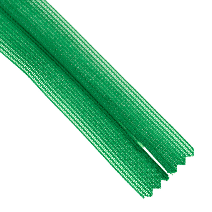 YKK INVISIBLE MESH ZIP COL 876 BRIGHT EMERALD