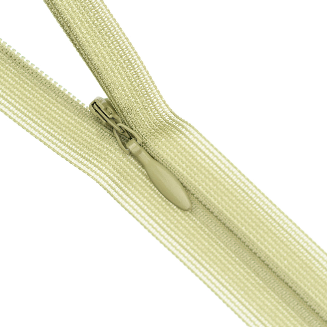 YKK INVISIBLE MESH ZIP COL 882 LIGHT KHAKI