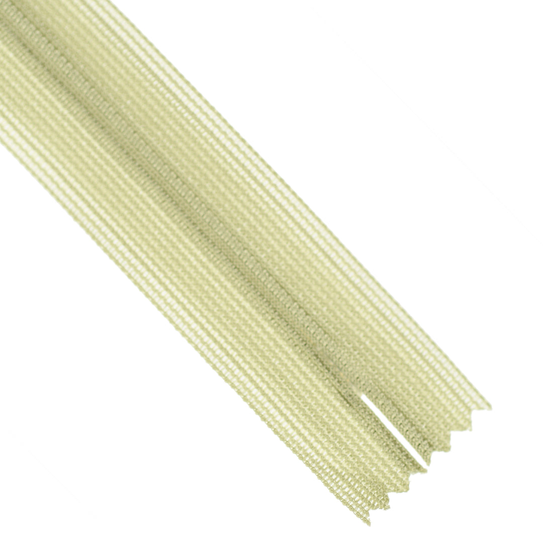 YKK INVISIBLE MESH ZIP COL 882 LIGHT KHAKI