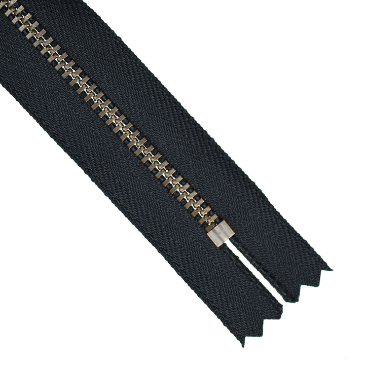 YKK JEAN ZIP NO.4.5 ANTIQUE GOLD COL 233 DARK NAVY