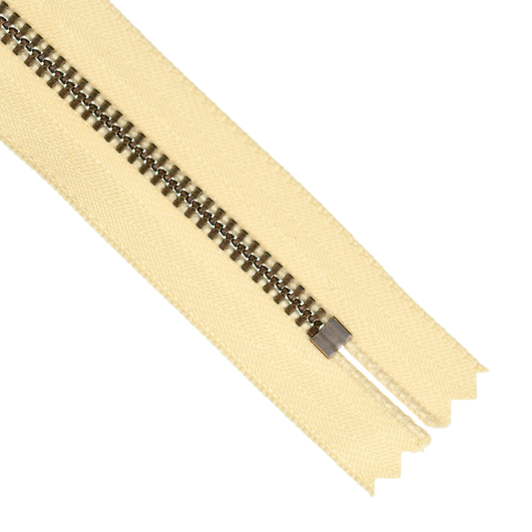 YKK JEAN ZIP NO.4.5 ANTIQUE GOLD COL 551 WHEAT