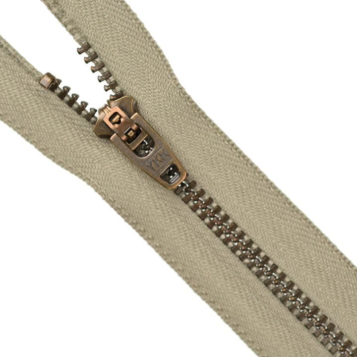 YKK JEAN ZIP NO.4.5 ANTIQUE GOLD COL 561 SAGEBRUSH