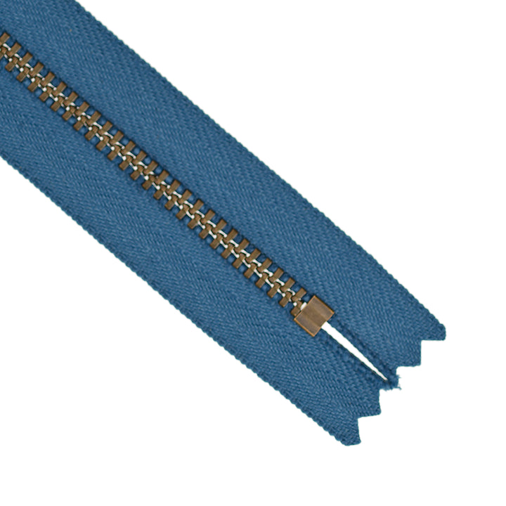 YKK JEAN ZIP NO.4.5 ANTIQUE GOLD COL 839 DENIM