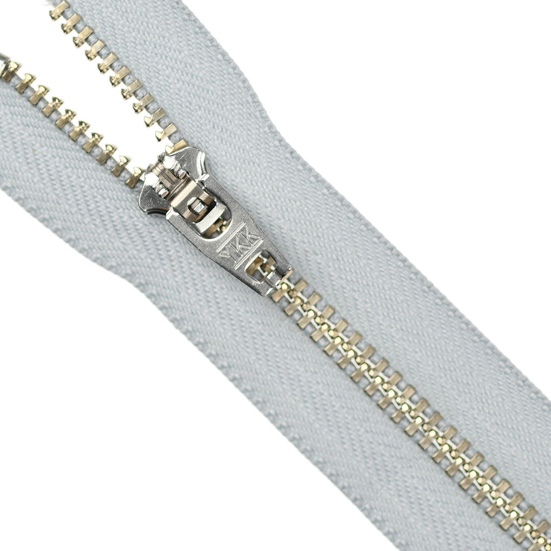 YKK JEAN ZIP NO.4.5 NICKEL COL 119 COOL GREY