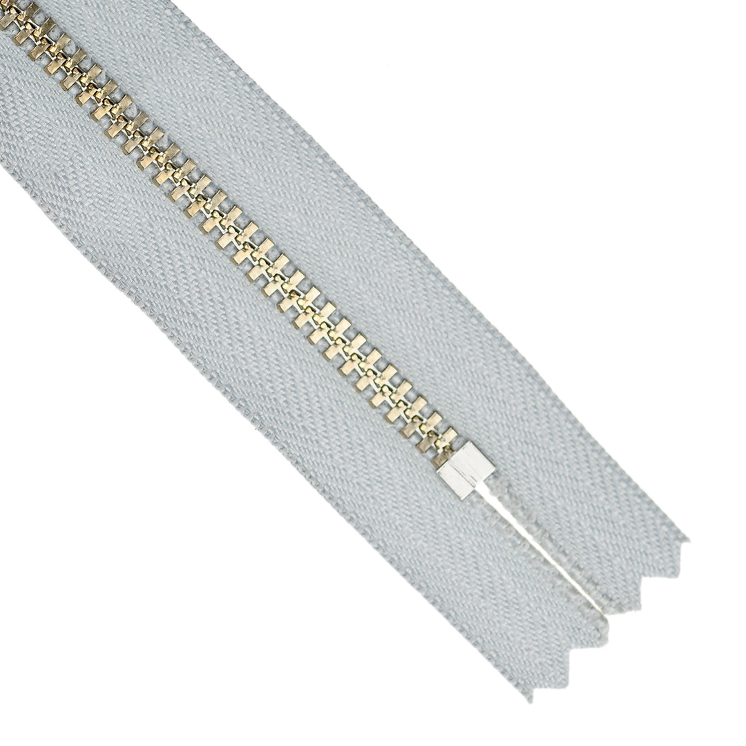 YKK JEAN ZIP NO.4.5 NICKEL COL 119 COOL GREY