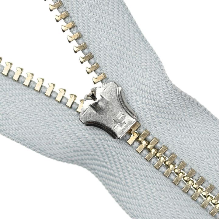 YKK JEAN ZIP NO.4.5 NICKEL COL 119 COOL GREY