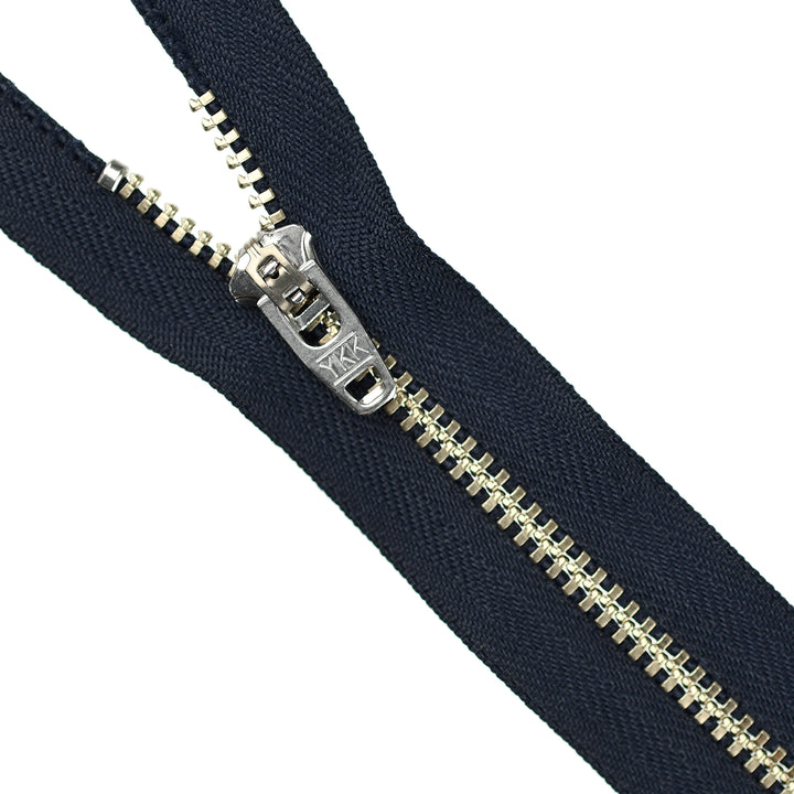 YKK JEAN ZIP NO.4.5 NICKEL COL 233 DARK NAVY