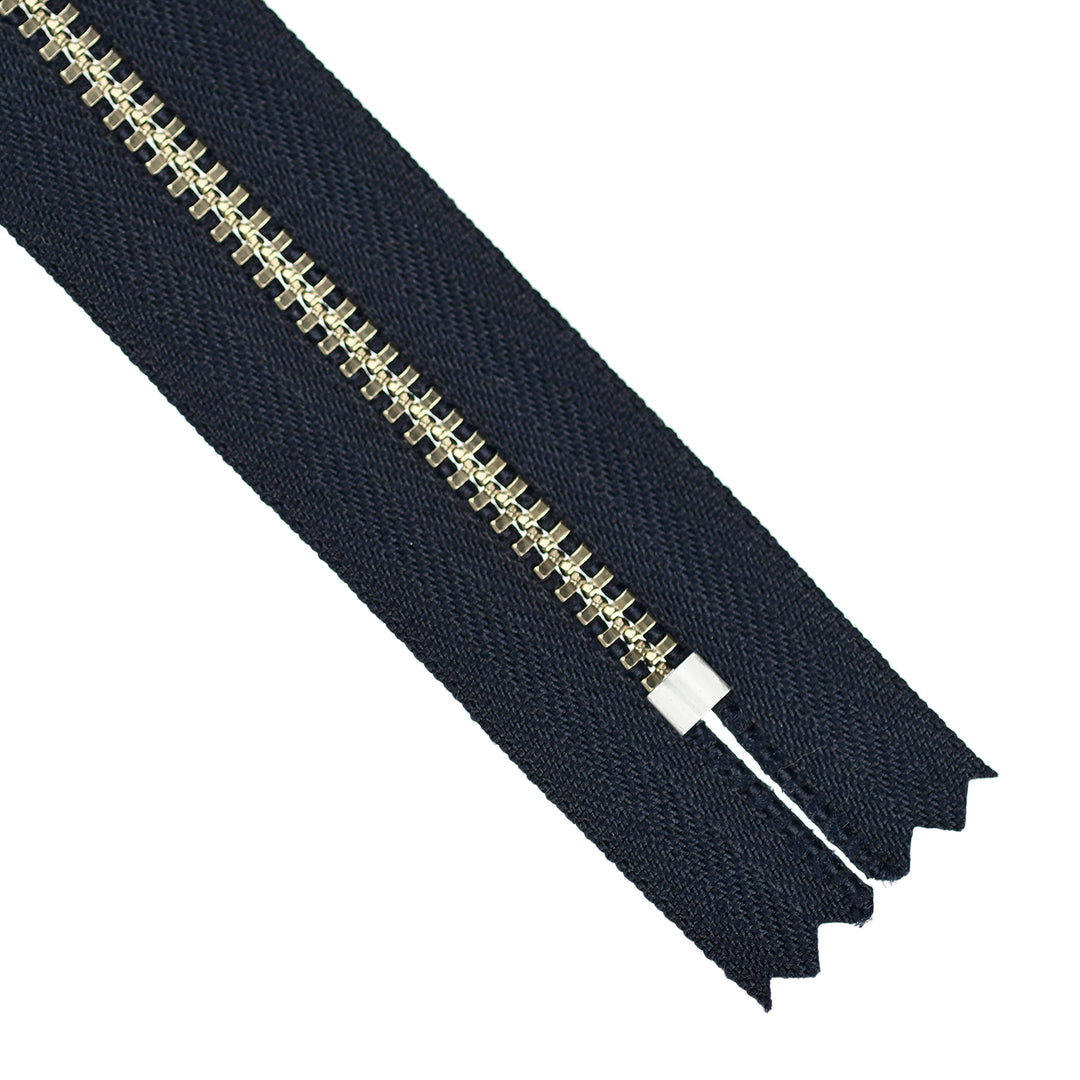 YKK JEAN ZIP NO.4.5 NICKEL COL 233 DARK NAVY