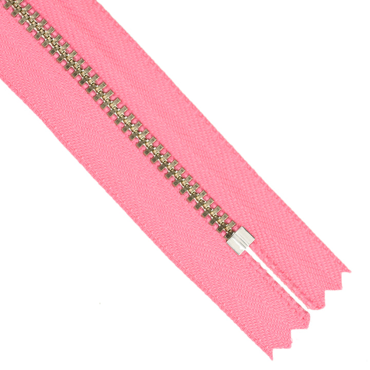 YKK JEAN ZIP NO.4.5 NICKEL COL 335 BUBBLEGUM