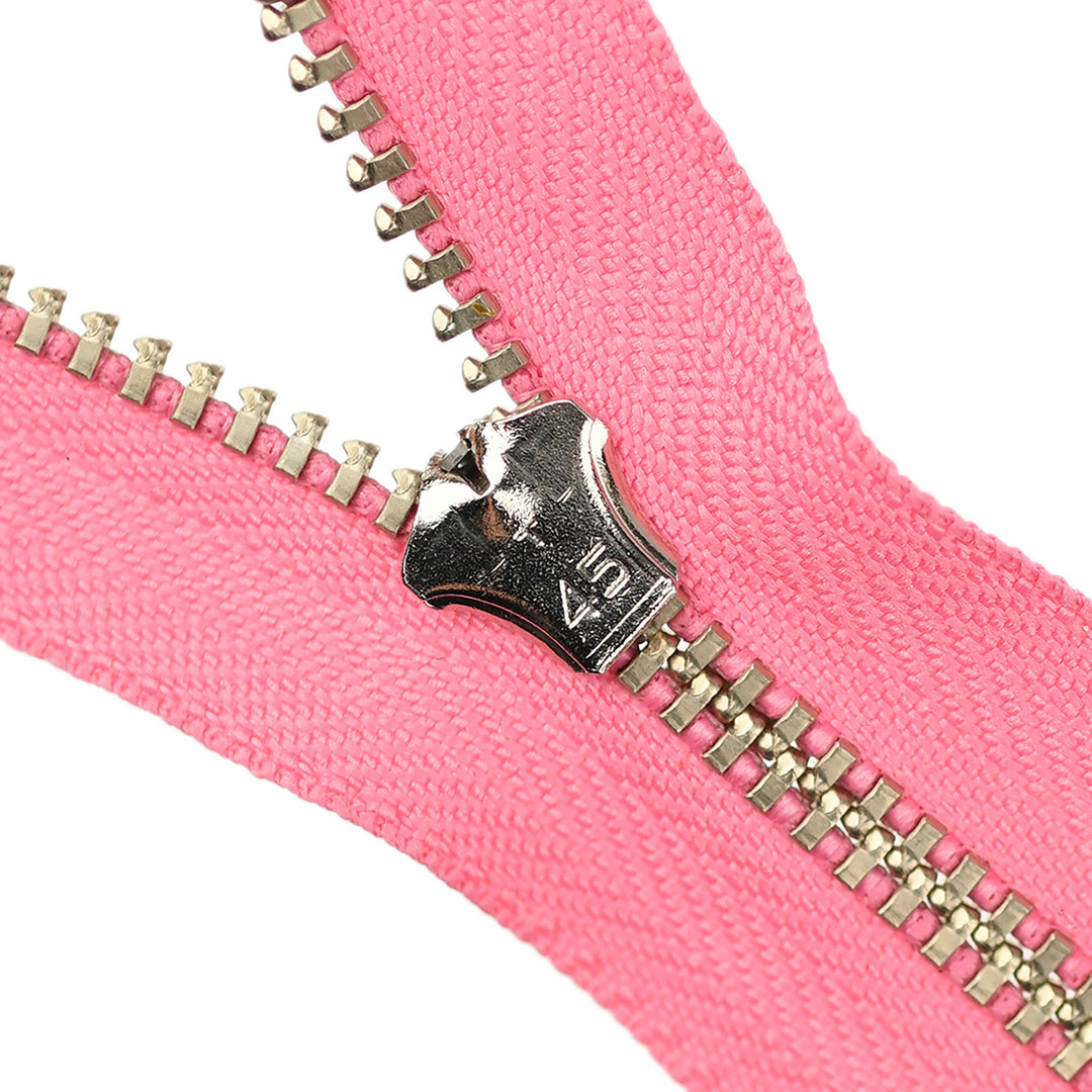 YKK JEAN ZIP NO.4.5 NICKEL COL 335 BUBBLEGUM