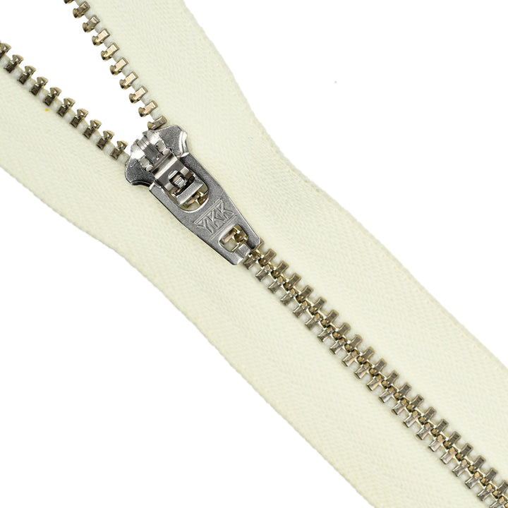 YKK JEAN ZIP NO.4.5 NICKEL COL 502 LEMON CHIFFON
