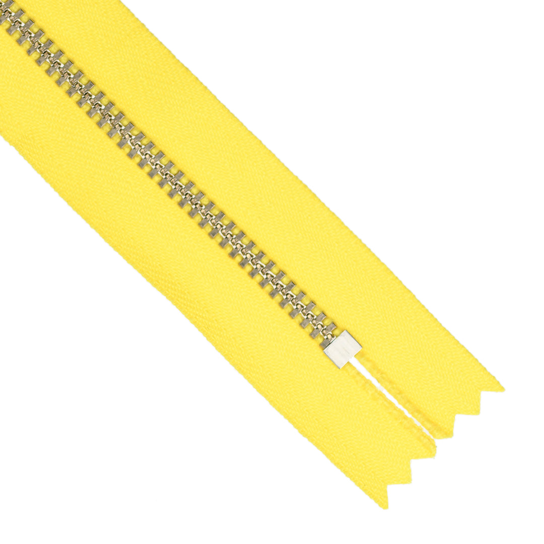 YKK JEAN ZIP NO.4.5 NICKEL COL 504 YELLOW