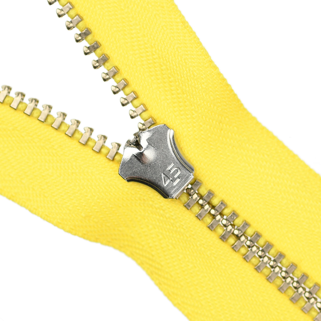 YKK JEAN ZIP NO.4.5 NICKEL COL 504 YELLOW