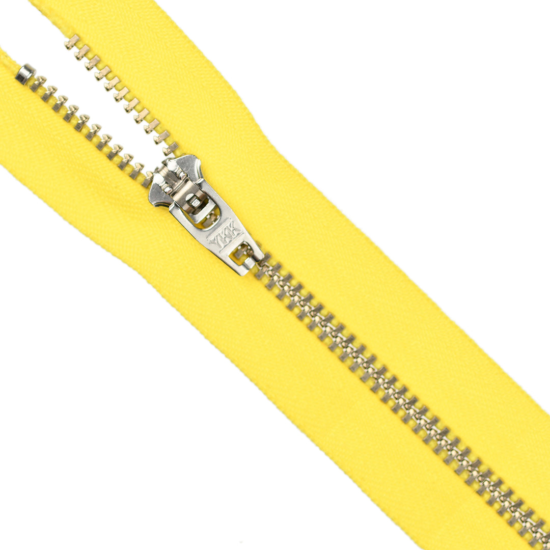 YKK JEAN ZIP NO.4.5 NICKEL COL 504 YELLOW