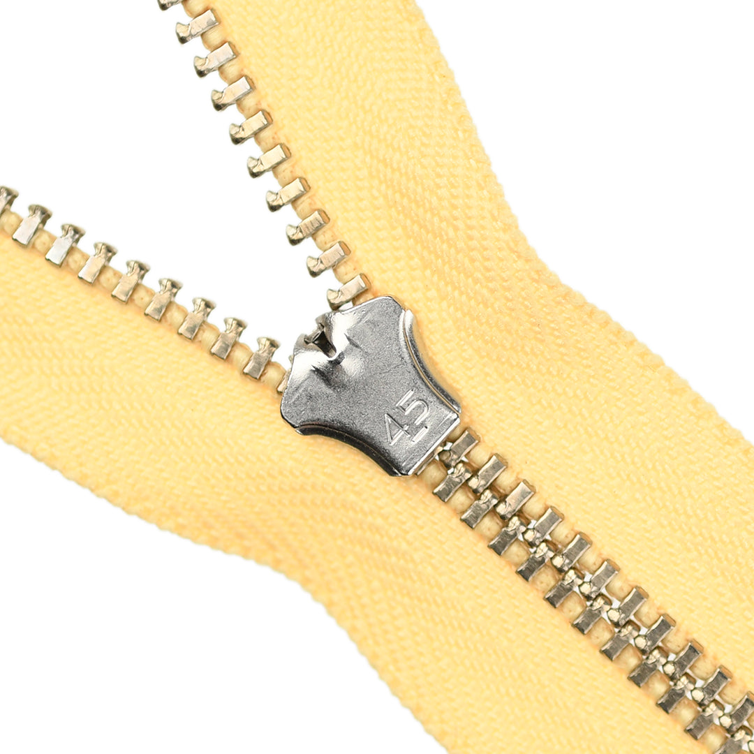 YKK JEAN ZIP NO.4.5 NICKEL COL 505 BANANA