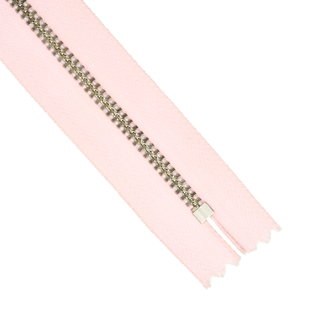 YKK JEAN ZIP NO.4.5 NICKEL COL 512 BABY PINK
