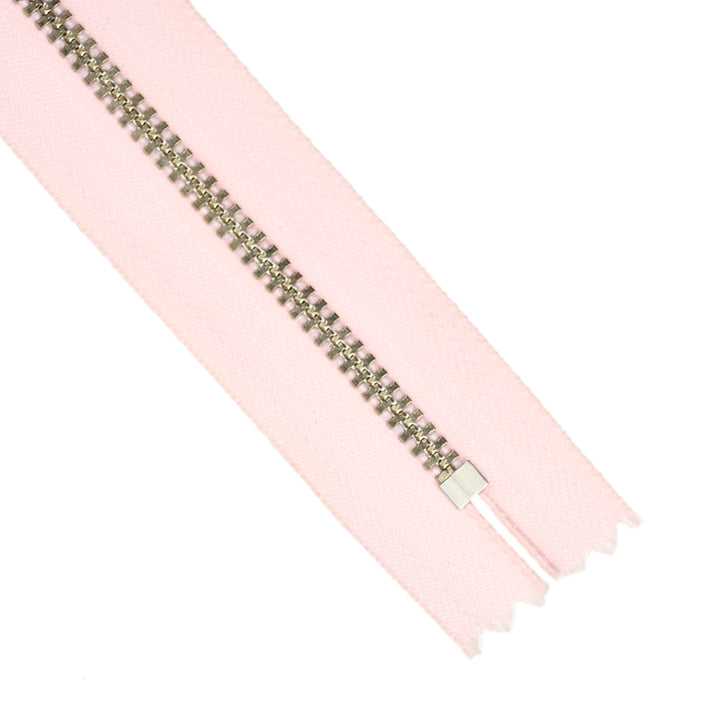 YKK JEAN ZIP NO.4.5 NICKEL COL 512 BABY PINK