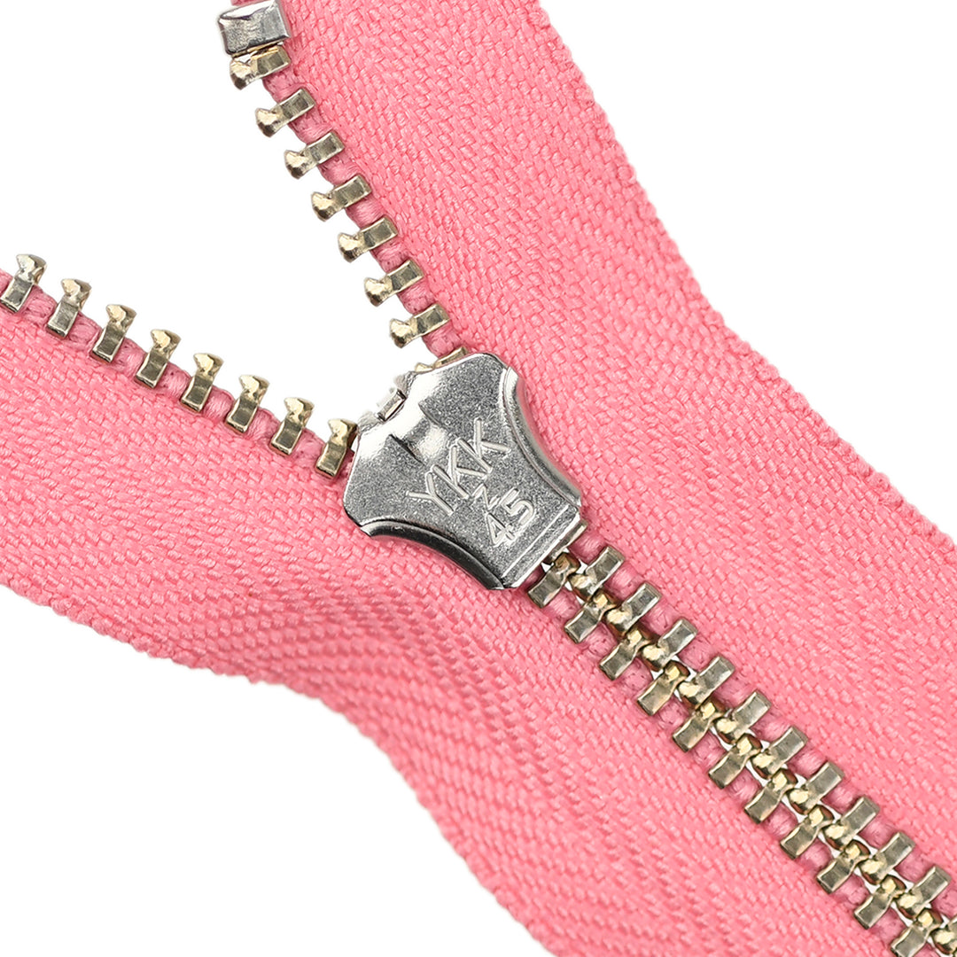 YKK JEAN ZIP NO.4.5 NICKEL COL 514 PINK