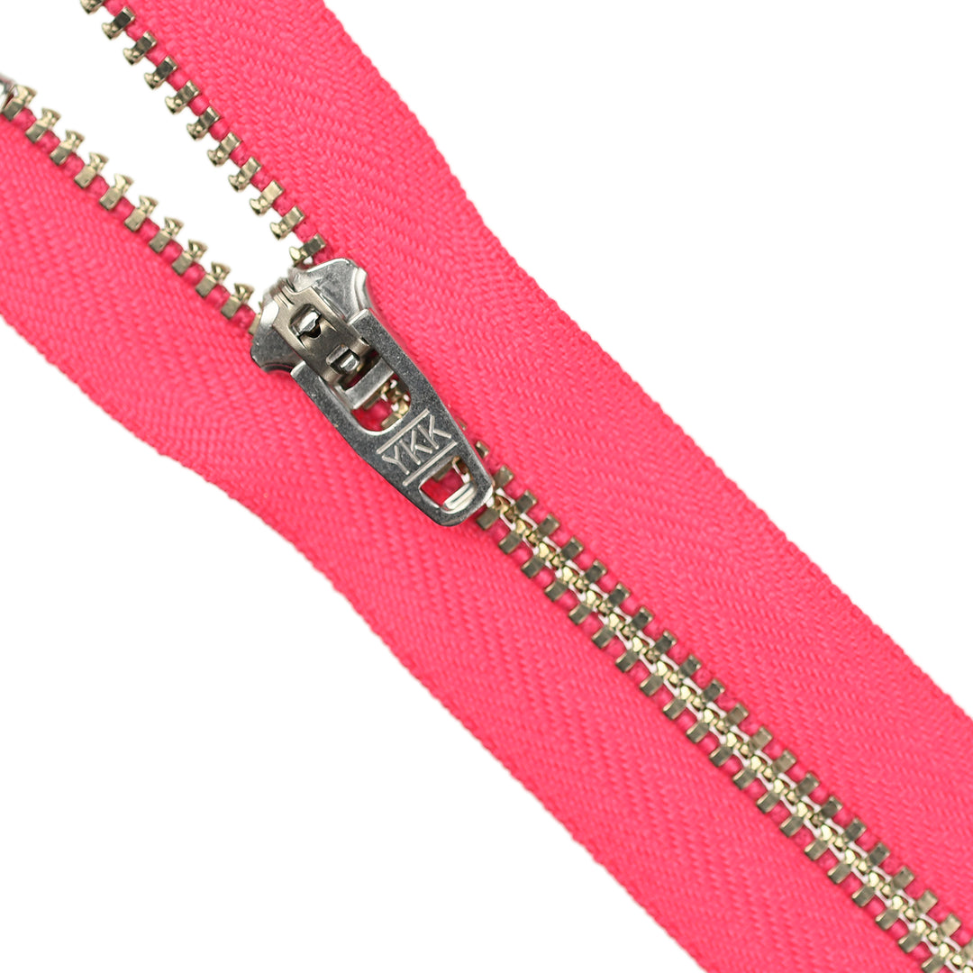 YKK JEAN ZIP NO.4.5 NICKEL COL 516 LIPSTICK