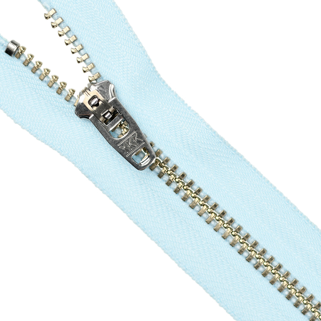 YKK JEAN ZIP NO.4.5 NICKEL COL 542 BABY BLUE