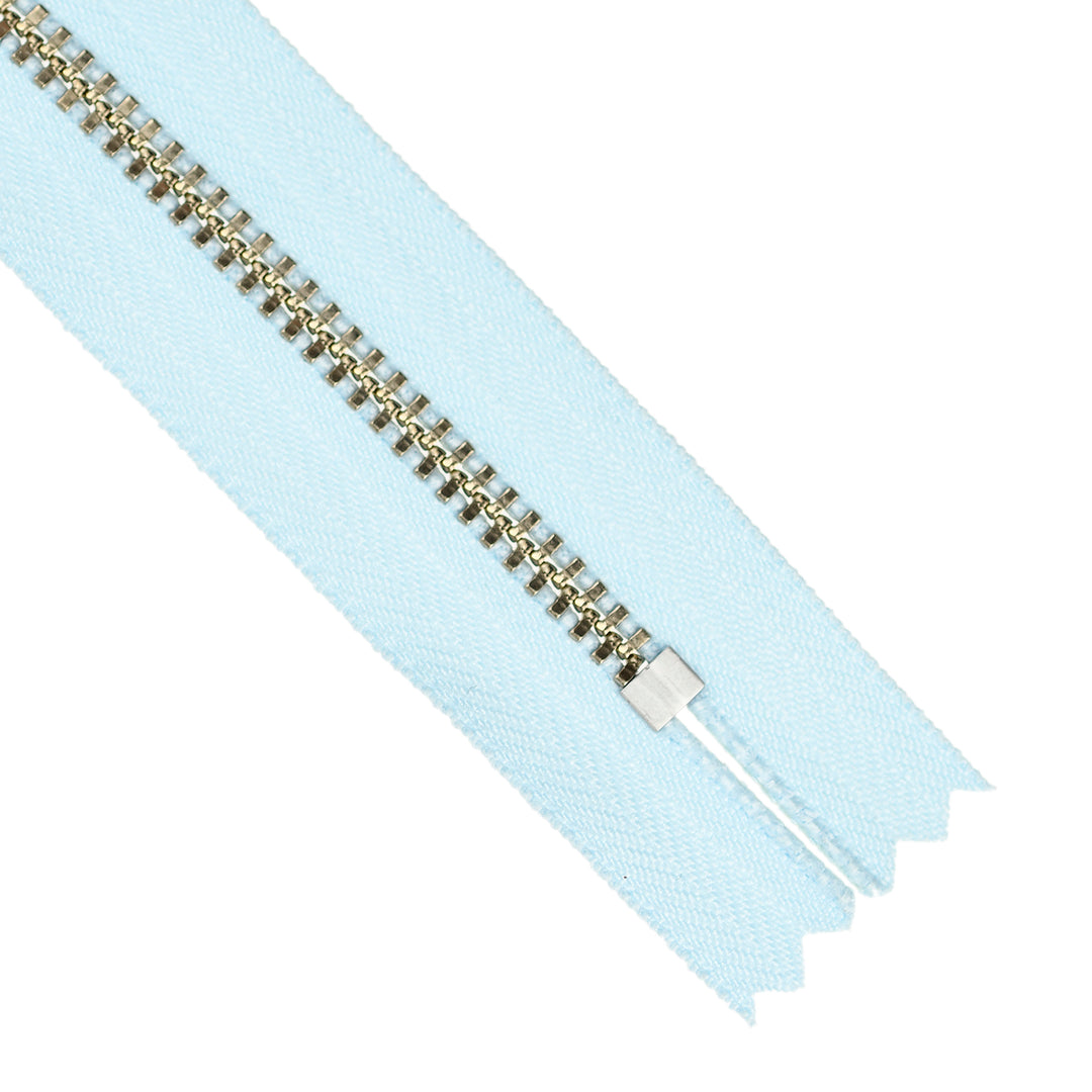 YKK JEAN ZIP NO.4.5 NICKEL COL 542 BABY BLUE