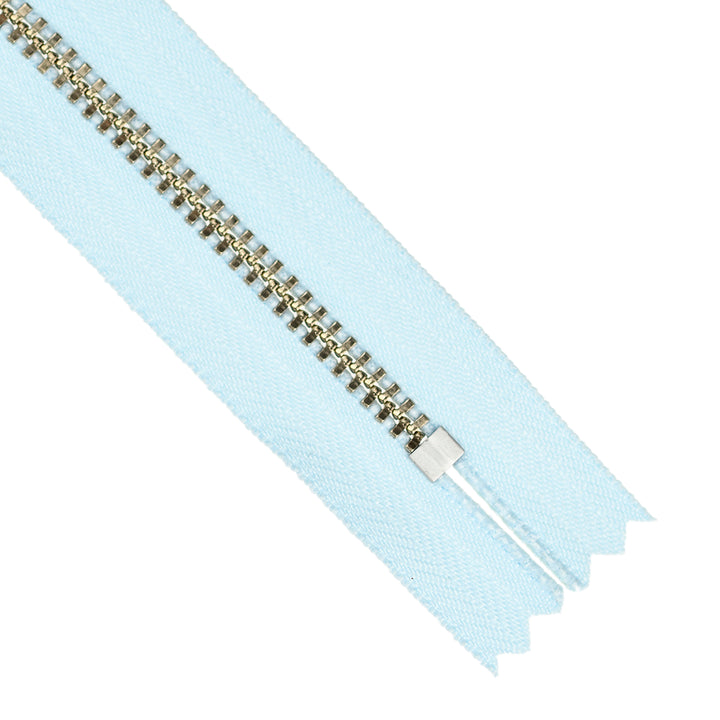 YKK JEAN ZIP NO.4.5 NICKEL COL 542 BABY BLUE