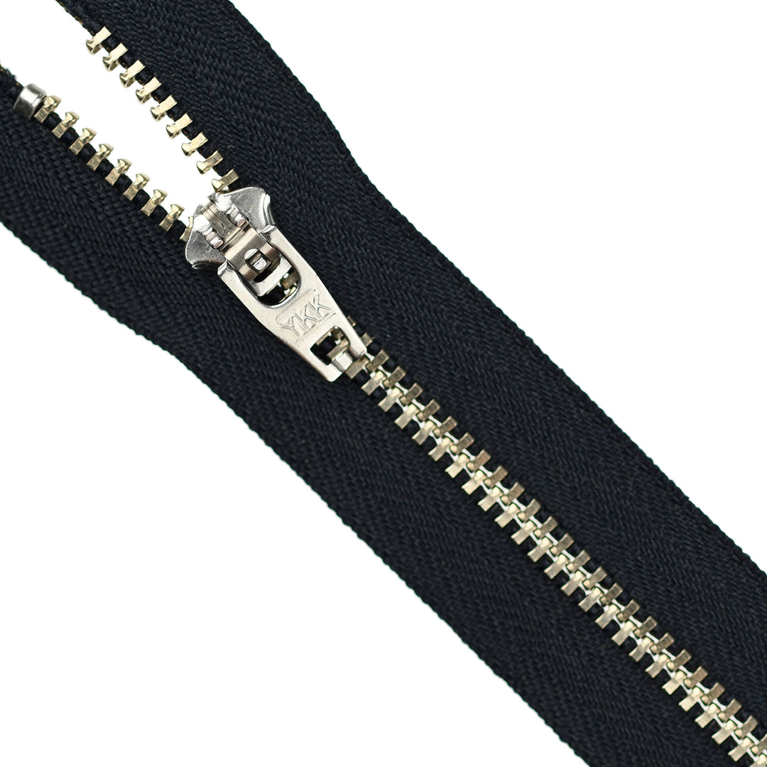 YKK JEAN ZIP NO.4.5 NICKEL COL 5601 EXTRA DARK NAVY