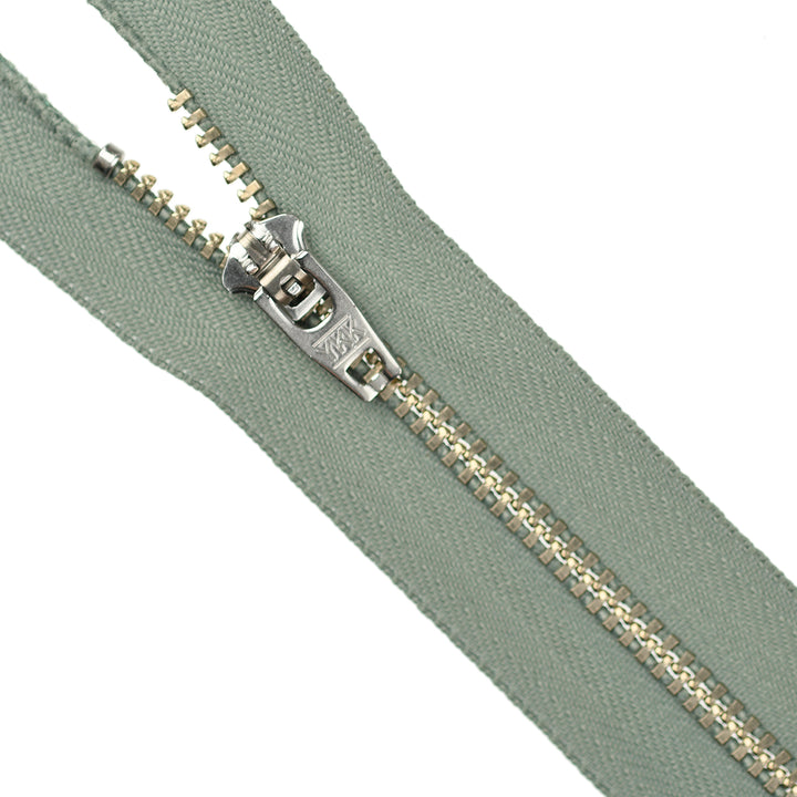 YKK JEAN ZIP NO.4.5 NICKEL COL 562 GUM LEAF